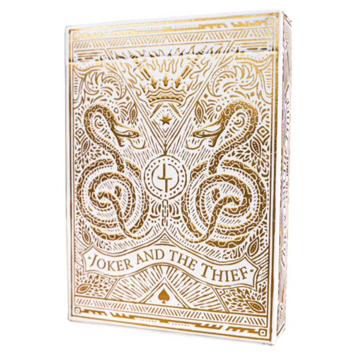Joker & The Thief Luxury White Gold Playing Cards - Have To Have It NZ