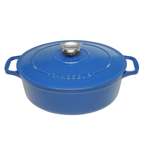 Chasseur Oval 27cm/4L Sky Blue Cast Iron French Oven