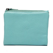 Load image into Gallery viewer, Oran Leather Allegra RFID Compact Leather Wallet - Aqua