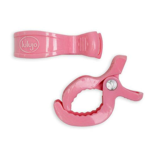 Lulujo Baby Pink Pram Clips - Set of 2