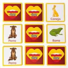 Load image into Gallery viewer, Lingo Spanish Animals Memory Match-It Game