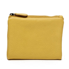 Load image into Gallery viewer, Oran Leather Allegra RFID Compact Leather Wallet - Yellow