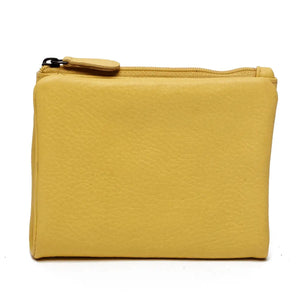 Oran Leather Allegra RFID Compact Leather Wallet - Yellow