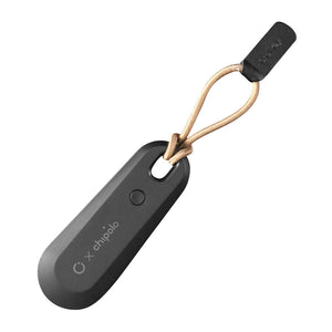 Chipolo Black Bluetooth Key Tracker V2: Compact and stylish device for locating keys. Bluetooth connectivity triggers a loud ring via smartphone app. Improved range and battery life. Say goodbye to misplaced keys