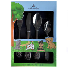 Load image into Gallery viewer, Wilkie 4 Piece Kids Puppy Cutlery Set