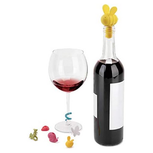 Umbra 7 Piece Critters Wine Charms & Stopper Set