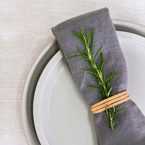 100% Linen 50x50cm Grey Napkin - Have To Have It NZ