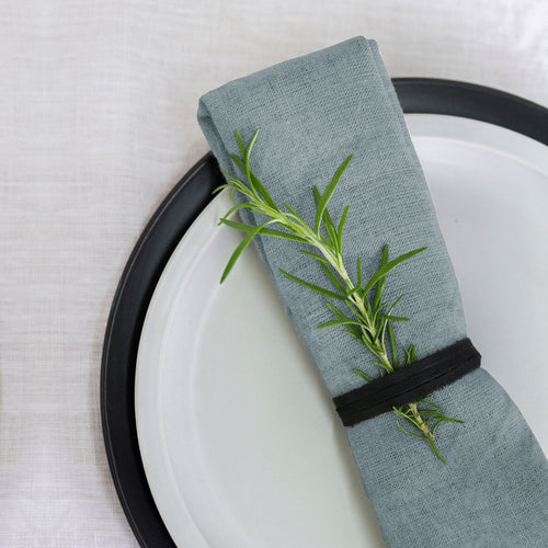 100% Linen 50x50cm Pearl Blue Napkin - Have To Have It NZ