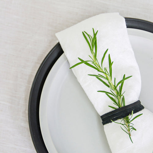 100% Linen 50x50cm Off White Napkin - Have To Have It NZ