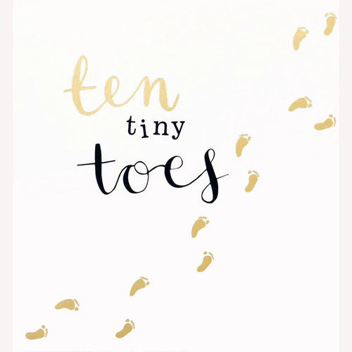Caroline Gardner 10 Tiny Toes New Baby Card - Have To Have It NZ