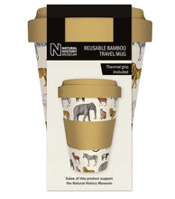 Load image into Gallery viewer, Natural History Museum 450ml Safari Bamboo Travel Mug - Have To Have It NZ