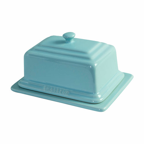 Chasseur Stoneware Duck Egg Blue Butter Dish - Have To Have It NZ