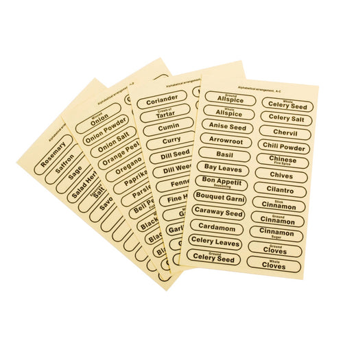 D-Line Pack Of 96 Clear Spice Labels - Have To Have It NZ