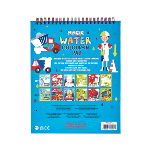 Floss & Rock Construction Magic Colour Changing Water Easel Pad & Pen Set - Have To Have It NZ