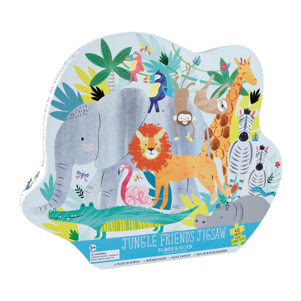Floss & Rock 40Pce Jungle Friends Puzzle - Have To Have It NZ