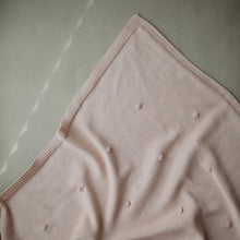 Load image into Gallery viewer, Mushie Textured Dots Blush Knitted Blanket - Have To Have It NZ