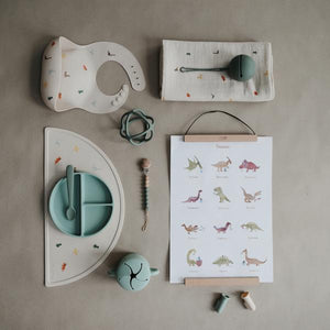 Mushie Dinosaurs Silicone Placemat - Have To Have It NZ