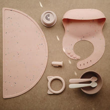 Load image into Gallery viewer, Mushie Pink Confetti Silicone Bib - Have To Have It NZ