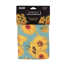 Load image into Gallery viewer, Modgy 100% Cotton Van Gogh Sunflowers Apron Packaging