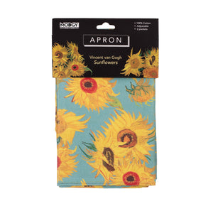 Modgy 100% Cotton Van Gogh Sunflowers Apron Packaging