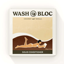 Load image into Gallery viewer, Wash Bloc Solid Coconut &amp; Vanilla Shampoo/Conditioner Block - Have To Have It NZ