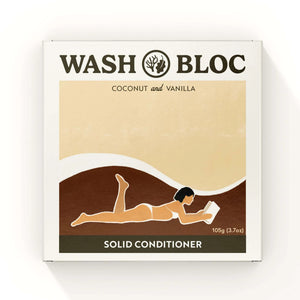 Wash Bloc Solid Coconut & Vanilla Shampoo/Conditioner Block - Have To Have It NZ