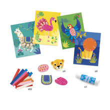 Load image into Gallery viewer, Djeco Small Loops Collage Animals Craft Kit - Have To Have It NZ