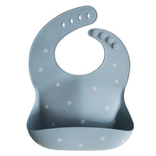 Load image into Gallery viewer, Mushie White Daisy Silicone Bib - Have To Have It NZ