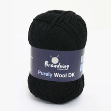Load image into Gallery viewer, Broadway Yarns - Purely Wool 50g Black