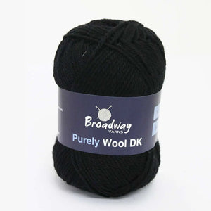 Broadway Yarns - Purely Wool 50g Black
