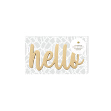 Load image into Gallery viewer, Wooden Champagne Gold Hello Magnet - Have To Have It NZ
