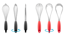 Load image into Gallery viewer, Dreamfarm Black Flisk Fold Flat Balloon Whisk - Have To Have It NZ