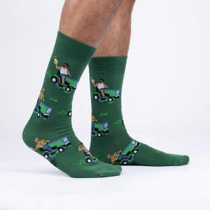My other Car Is A Lawnmower Sock It To Me Men's Crew Socks - Have To Have It NZ