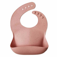 Load image into Gallery viewer, Mushie Peach Terrazzo Silicone Bib - Have To Have It NZ