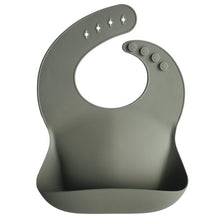 Load image into Gallery viewer, Mushie Silver Sage Silicone Bib - Have To Have It NZ