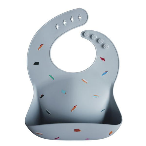 Mushie Retro Cars Silicone Bib - Have To Have It NZ