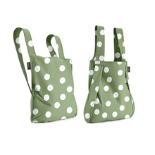 Load image into Gallery viewer, Olive dots notabag tote bag, backpack