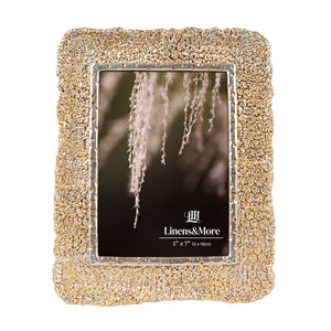 Linens & More 5x7 Gold Textured Photo Frame - Have To Have It NZ
