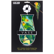 Load image into Gallery viewer, Modgy Collapsible John Audubon Parakeets Vase - Have To Have It NZ