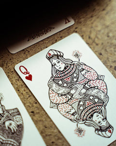 Joker & The Thief Luxury Blood Red Playing Cards - Have To Have It NZ