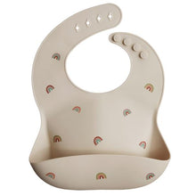 Load image into Gallery viewer, Mushie Rainbow Silicone Bib - Have To Have It NZ
