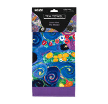 Load image into Gallery viewer, Modgy 100% Cotton Gustav Klimt Maiden Tea Towel Packaging