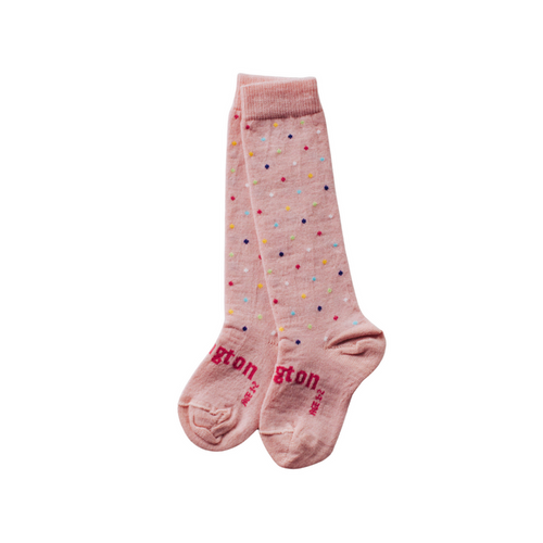 Lamington Merino Hundreds & Thousands Knee High Socks - NB - 3 Months - Have To Have It NZ