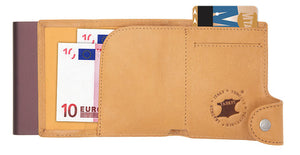 C-Secure Small Saddle RFID Leather Wallet - Have To Have It NZ