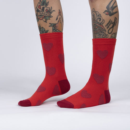 Sweet Hearts Sock It To Me Women's Turn Cuff Crew Socks - Have To Have It NZ