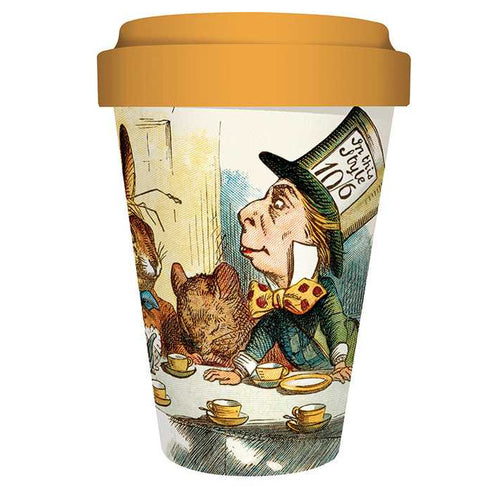 British Library 450ml Mad Hatters Tea Party Bamboo Travel Mug - Have To Have It NZ