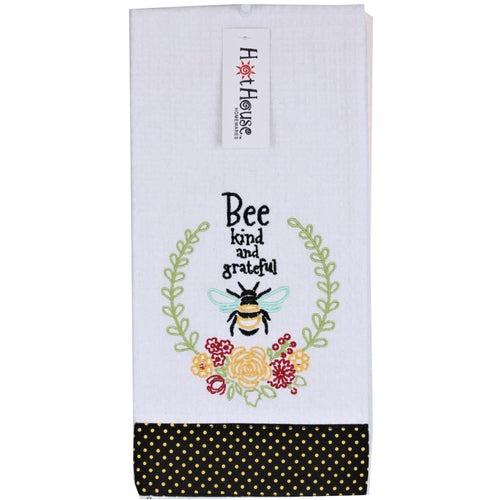 Hot House Bee Kind & Grateful Tea Towel - Have To Have It NZ