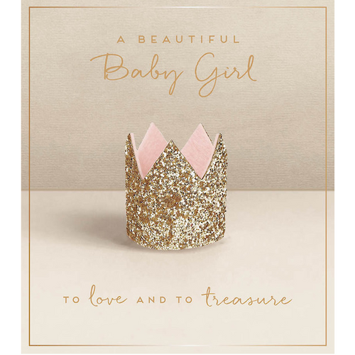 Love Unlimited 'A Beautiful Baby Girl' Card - Have To Have It NZ