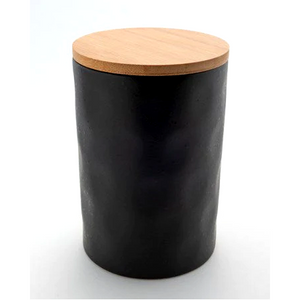 Salisbury Mica Black Stoneware Canister - Have To Have It NZ