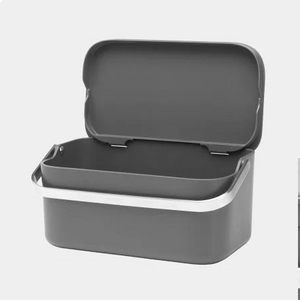 Brabantia 1.8L Dark Grey Food Waste Caddy - Have To Have It NZ